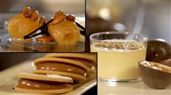 Γλυκές αλχημείες - Γλυκό κουταλιού φιρίκι, γρήγορη κρέμα passion fruit, γκανάς καραμέλας σε τραγανά μπισκότα