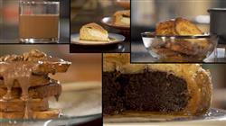 Γλυκές Αλχημίες - Μπακλαβάς γεμιστός με σοκολάτα, αλμυρό κέικ,άλειμμα σοκολάτας, τηγανιτές αβγόφετες