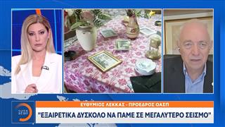 Ε. Λέκκας για βόρεια Εύβοια: «Εξαιρετικά δύσκολο να πάμε σε μεγαλύτερο σεισμό»