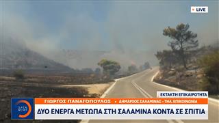 Δήμαρχος Σαλαμίνας: «Κάηκαν σπίτια από την φωτιά»