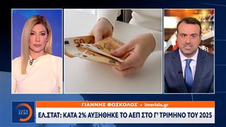 Δημοσιεύτηκαν τα στοιχεία της ΕΛ.ΣΤΑΤ για το ΑΕΠ του γ’ τριμήνου