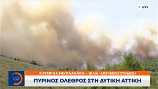 Κόλαση φωτιάς σε Βίλια και Μέγαρα