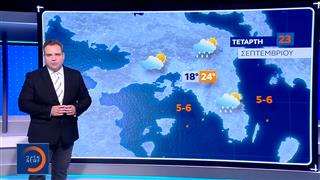 Δελτίο καιρού 22/09/2026