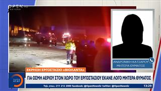 «Βιολάντα»:Για οσμή αερίου στον χώρο του εργοστασίου έκανε λόγο μητέρα θύματος