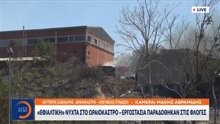 «Εφιαλτική» νύχτα στο Ωραιόκαστρο - Εργοστάσια παραδόθηκαν στις φλόγες