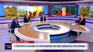 MRB για το OPEN: Τι πιστεύουν οι Έλληνες για τους πολέμους στη Μέση Ανατολή και την Ουκρανία