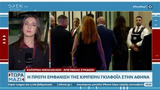 Η πρώτη εμφάνιση της Κίμπερλι Γκιλφόιλ στην δεξίωση για τους Αμερικανούς πεζοναύτες