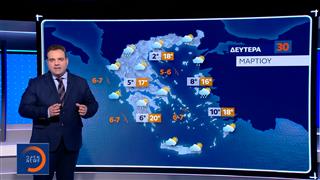 Δελτίο καιρού 29/03/26