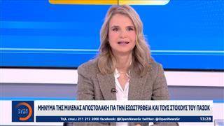 Μήνυμα της Μιλένας Αποστολάκη για την εσωστρέφεια και τους στόχους του ΠΑΣΟΚ