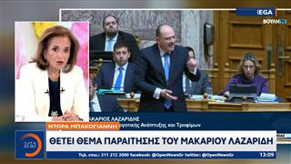 Ντόρα Μπακογιάννη: «Ο Μακάριος Λαζαρίδης θα έπρεπε να έχει διευκολύνει τον πρωθυπουργό και το κόμμα»