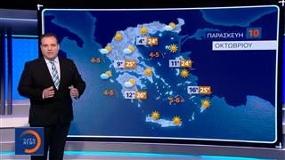 Δελτίο καιρού 09/10/2025