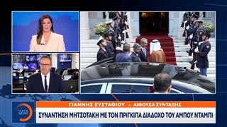 Συνάντηση Μητσοτάκη με τον πρίγκιπα διάδοχο του Άμπου Ντάμπι