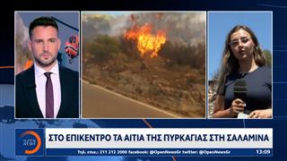 Στο επίκεντρο της έρευνας τα αίτια της πυρκαγιάς στην Σαλαμίνα