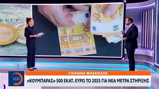 «Κουμπαράς» 500 εκατ. ευρώ το 2025 για τα νέα μέτρα στήριξης