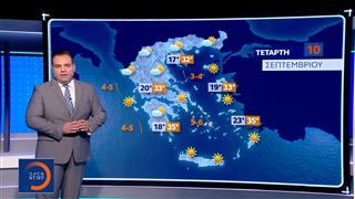 Δελτίο καιρού 09/09/2025