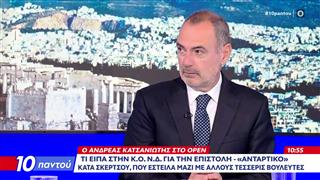 Ανδρέας Κατσανιώτης: «Ανησυχούμε γιατί θέλουμε σταθερότητα στη χώρα»