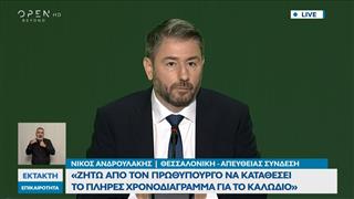 Συνέντευξη Τύπου Ν. Ανδρουλάκη στην 90ή ΔΕΘ: «Το ΠΑΣΟΚ δεν ψήφισε τη συμφωνία των Πρεσπών»