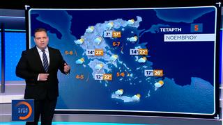 Δελτίο Καιρού 04/11/2025