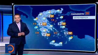 Δελτίο Καιρού 26/12/25