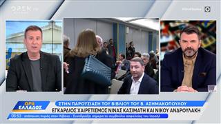 Εγκάρδιος χαιρετισμός Νίνας Κασιμάτη και Νίκου Ανδρουλάκη