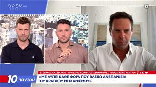 Στέφανος Κασσελάκης: «Η πολιτική προστασία πρέπει να είναι ανεξάρτητη αρχή»