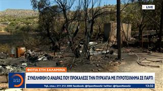 Συνελήφθη ύποπτος για την φωτιά στη Σαλαμίνα