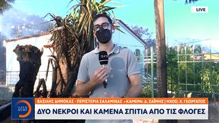 Τραγωδία με 2 νεκρούς και καμένα σπίτια στην Σαλαμίνα