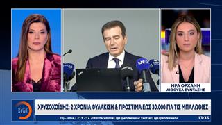 Χρυσοχοΐδης: 2 χρόνια φυλάκιση και πρόστιμα έως 30.000 ευρώ για τις μπαλωθιές