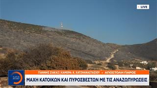 Πάρος: Σε επιφυλακή πυροσβέστες και κάτοικοι για αναζωπυρώσεις