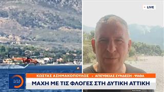 Μάχη με τις φλόγες στην Δυτική Αττική