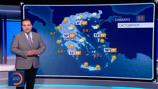 Δελτίο καιρού 10/10/2025