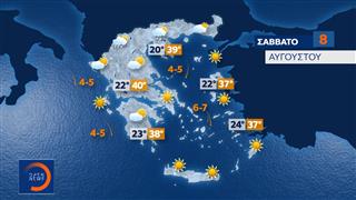 Δελτίο καιρού 07/08/2026