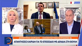 Απαντήσεις Καιρίδη για το επεισόδιο με Δένδια στη βουλή