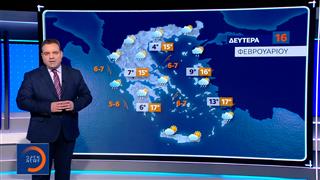 Δελτίο καιρού 15/02/26