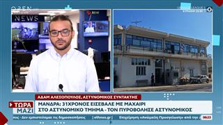 Μάνδρα: 31χρονος εισέβαλε με μαχαίρι σε αστυνομικό τμήμα - Τον πυροβόλησε αστυνομικός
