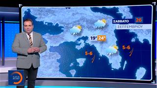 Δελτίο καιρού 25/09/2026