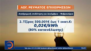 Ρεύμα: Άνοιξε η πλατφόρμα για την επιδότηση των λογαριασμών στις μικρομεσαίες επιχειρήσεις