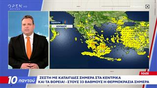 Ζέστη με καταιγίδες σήμερα στα κεντρικά και τα βόρεια - Στους 33 βαθμούς η θερμοκρασία