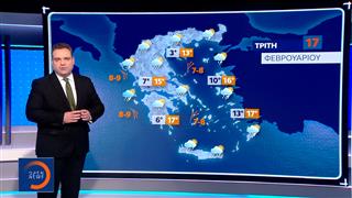 Δελτίο καιρού 16/02/26