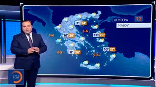 Δελτίο καιρού 11/05/2025