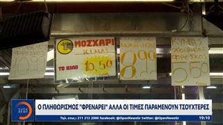 Ο πληθωρισμός ''φρενάρει'' αλλά οι τιμές παραμένουν τσουχτερές