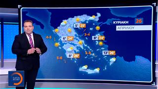 Δελτίο καιρού 25/04/26