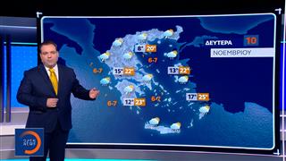 Δελτίο Καιρού 09/11/2025